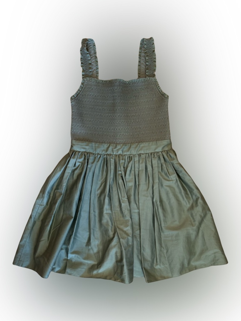 Alice + Olivia Women's Size 8
Barrett Smocked Fit
And Flare Sage Summer Dress - Picture 3 of 9